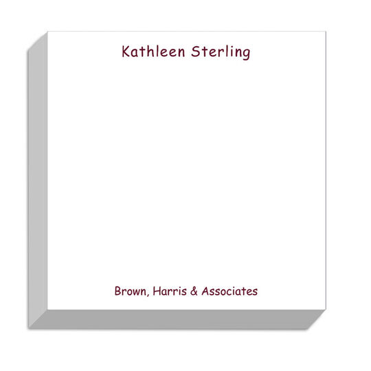 Sterling Memo Square REFILL ONLY